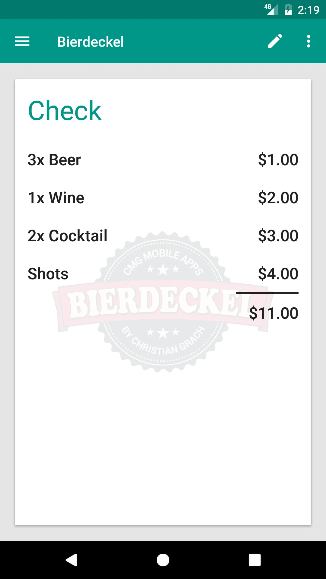 Bierdeckel - Drinks Counter screenshot